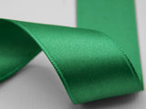 Double Satin 50mm emerald green